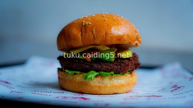 Appetizing Sesame Burger | Fresh Ingredients Food Photography Material