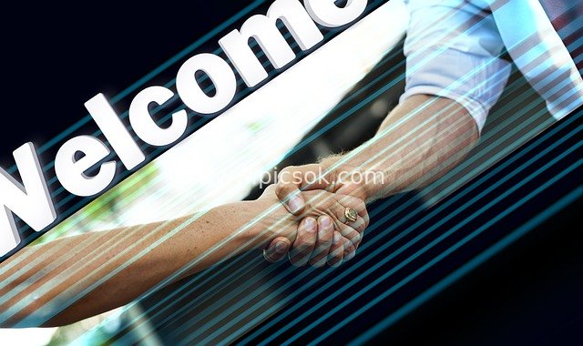 Business Handshake Welcoming Collaboration - Workplace Trust Handshake Scene