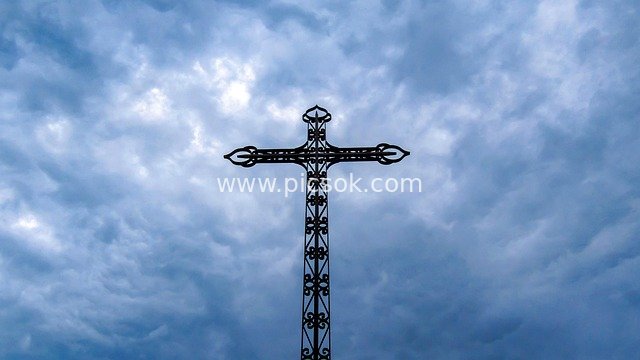 Holy Blue Sky Cross: Symbol of Christian Faith and Redemption