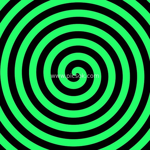 Neon Green Spiral Vortex Hypnotic Background - Abstract Colorful Pattern Resource