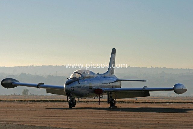 Atlas Impala Low-Wing Jet Trainer Static Display on Runway