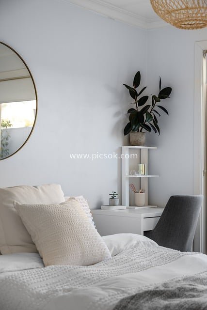 Modern Minimalist Cozy Bedroom Design | Home Interior Scene Display