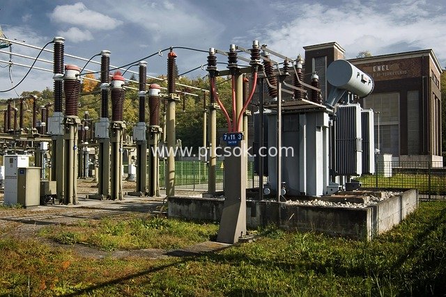 Outdoor Substation Equipment - On-Site Photos of Power Supply and Energy Production