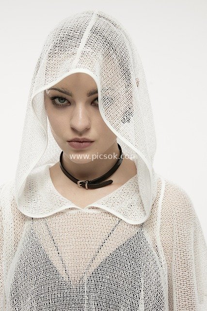 White Tulle Gothic Outfit & Dark Punk Fashion Look