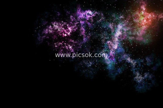 绚丽宇宙星云星空梦幻背景素材