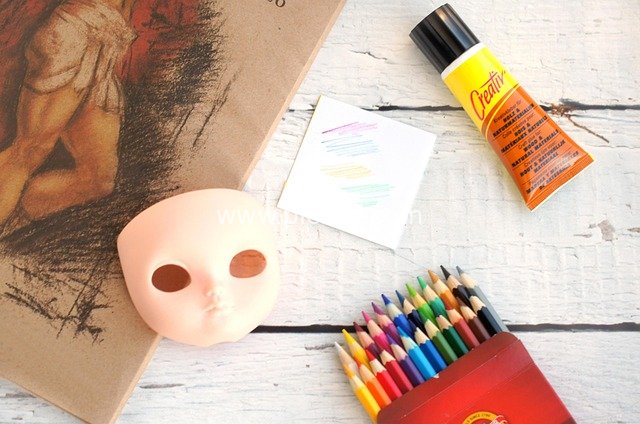 创意手工DIY：彩色铅笔面具艺术创作工具