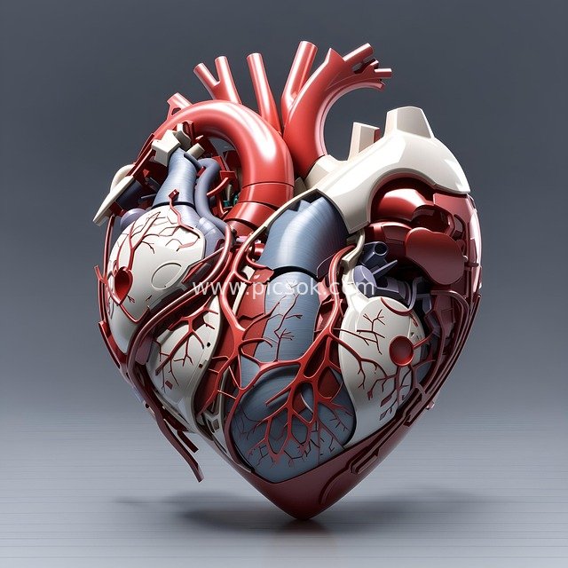 Mechanical-Style Human Heart Anatomical Model - Medical and Biological Science Educational Material