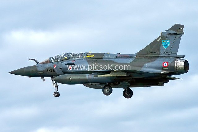 French Mirage Fighter Jet in Flight - Real Military Aviation Photography