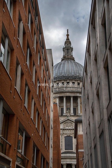 St Paul's Cathedral, London: A Classic View Amid Urban Architecture