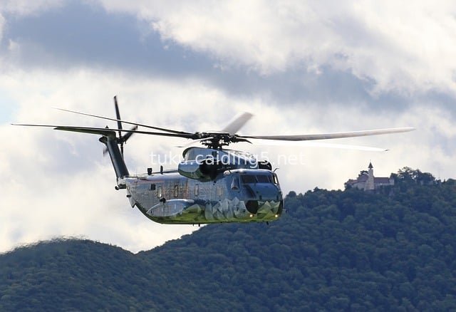 CH-53种马直升机 军事航展飞行实拍图