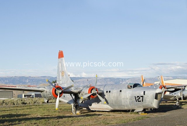 Vintage Consolidated PB4Y-2 Military Aircraft in Wyoming