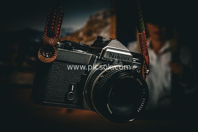 尼康复古单反相机 专业摄影器材特写