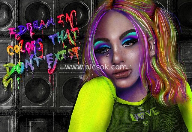 Crying Neon Girl: Colors That Don’t Exist in Dreams