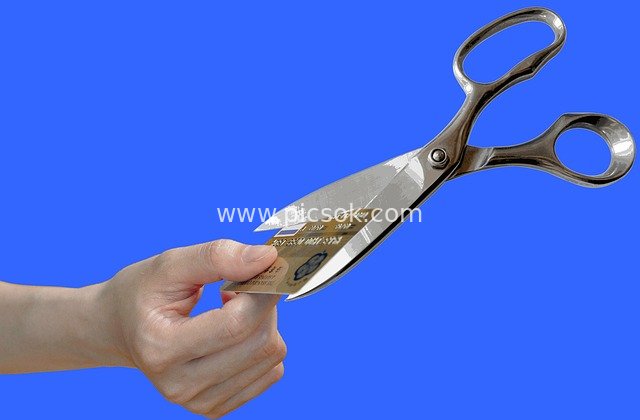 Cutting Credit Card with Scissors: Financial Planning Scenario for Debt Relief