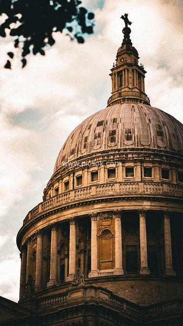 Architectural Landscape of the Dome of St. Paul's Cathedral, London