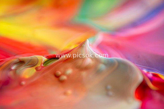 色彩斑斓流体画艺术背景 创意梦幻壁纸素材