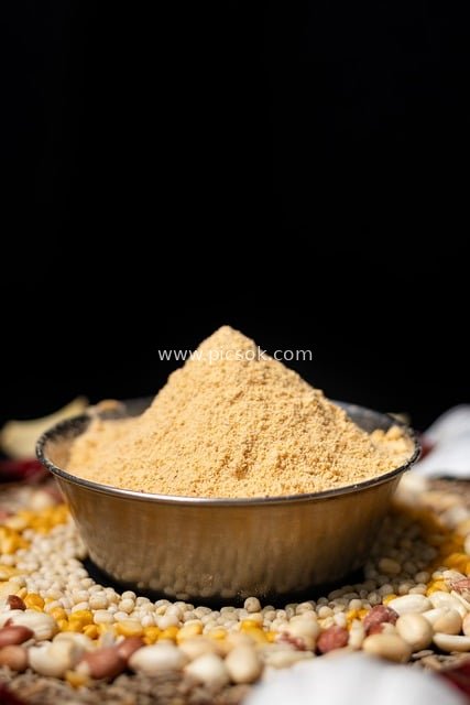 Homemade Organic Healthy Multigrain Mix Powder – Natural Nutritious Ingredients (Actual Photo)