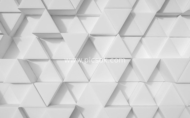 Modern Minimalist 3D Triangular Wall Art Decoration Material