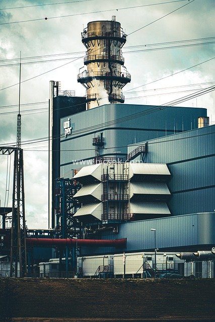 Modern Thermal Power Plant: Real Shot of Industrial Energy Production Facility