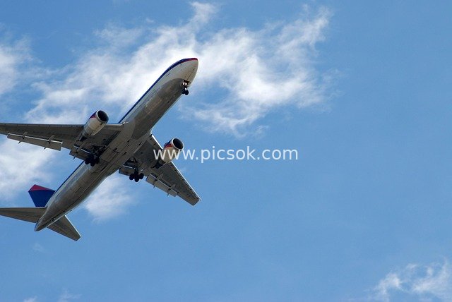 Commercial Airliner Taking Off Against Blue Sky – Aviation Travel Scene