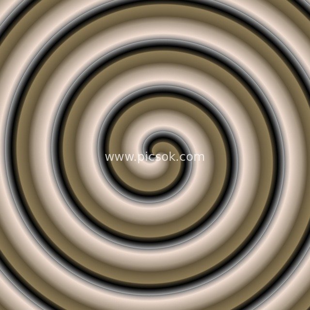 3D Spiral Vortex Background Decorative Illusion Pattern Material