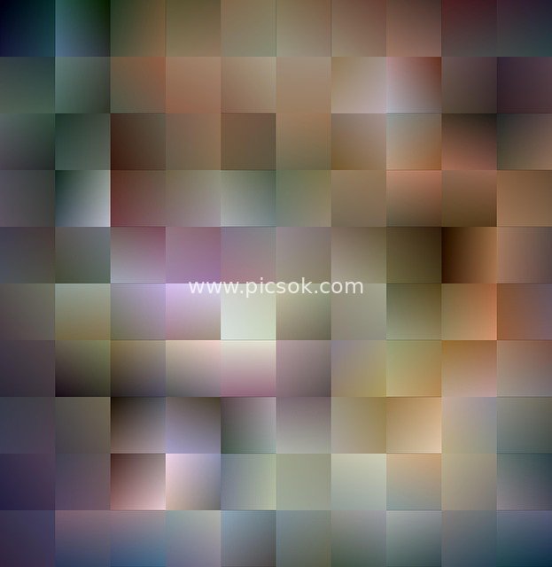 Abstract Colorful Geometric Square Seamless Background with Bokeh Effect