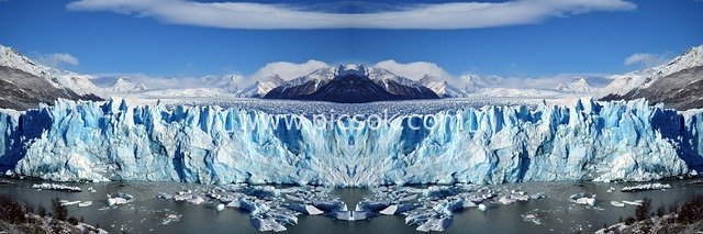 Stunning Panoramic View of Glaciers and Snow-Capped Mountains | Natural Wonder of Blue Icebergs
