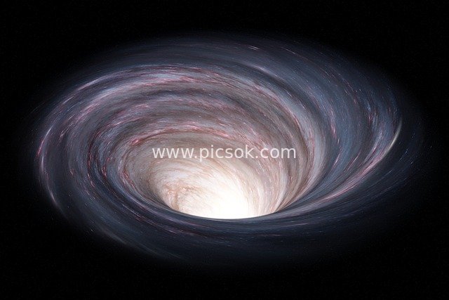 Wormhole Space-Time Tunnel: Sci-Fi Black Hole Cosmic Wonder