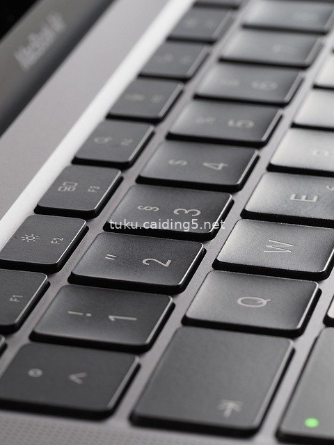 笔记本键盘特写 电脑按键细节素材