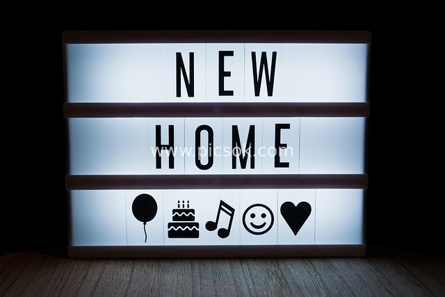 Cozy New Home Light Box – Creative Decoration Material for Housewarming