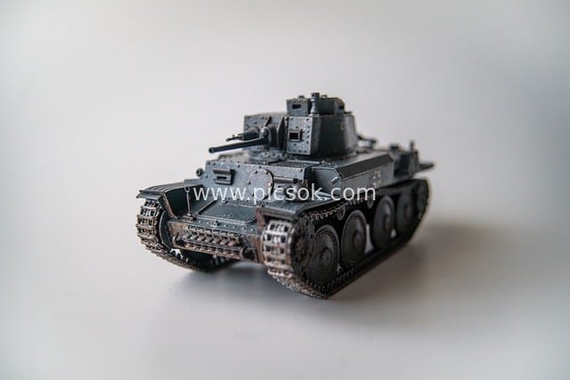 精致二战德军38(t)坦克模型 军事模型手工艺品