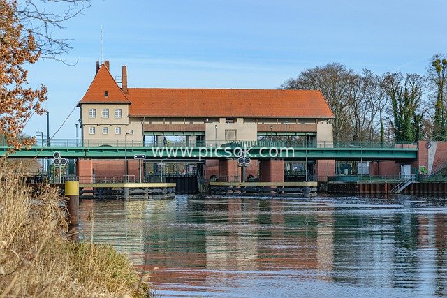 Historical Lock of Teltow Canal: Shipping Landmark & Architectural Scenery