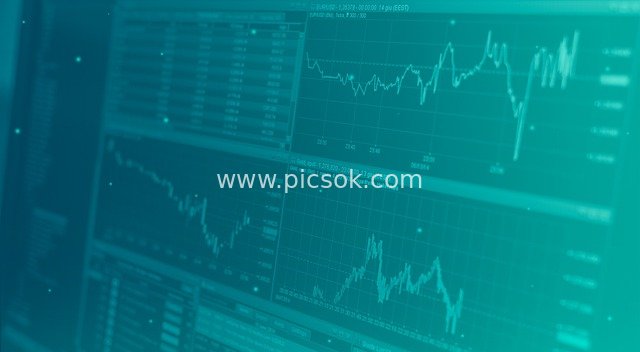 Financial Data Analysis Chart: Stock Market Trend Visualization