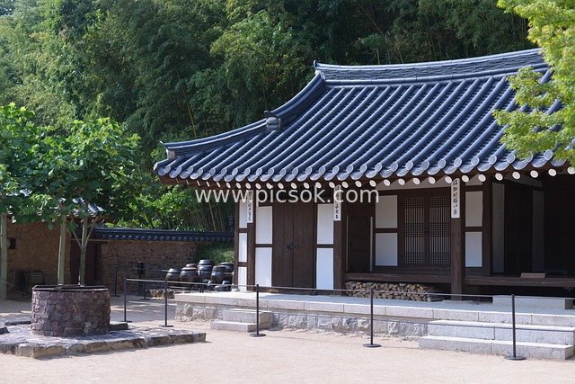 韩国传统韩屋 三星创始人李秉喆出生地