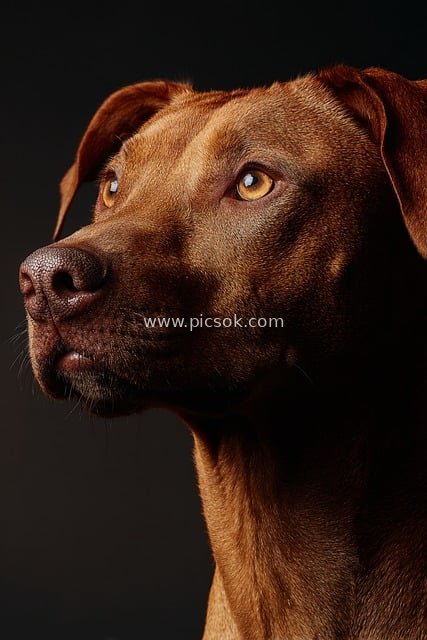 Portrait of a Reddish-Brown Hound | Loyal Pet Dog Photography Material