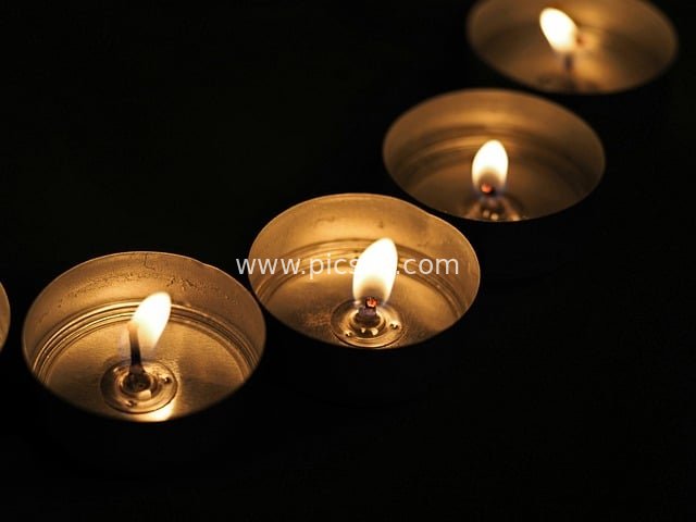 Tealight Candle Flames & Warmth of Prayer and Hope HD Wallpaper