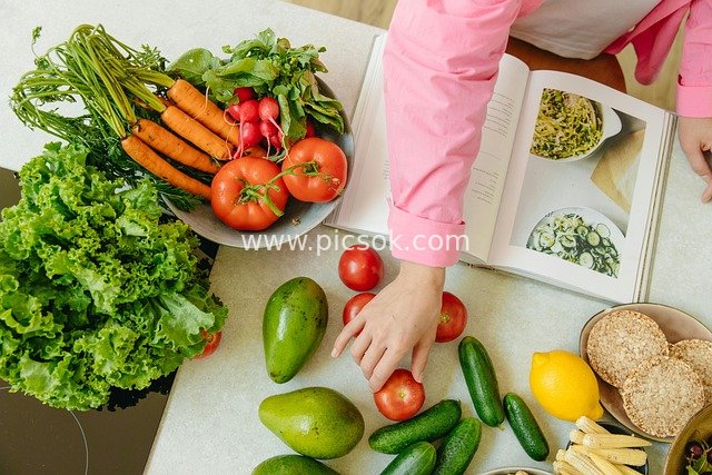 新鲜健康抗炎食材 食谱搭配营养饮食场景