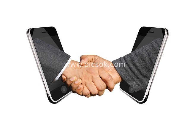 Business Handshake on Smartphone Screens: Remote Collaboration in the Digital Age