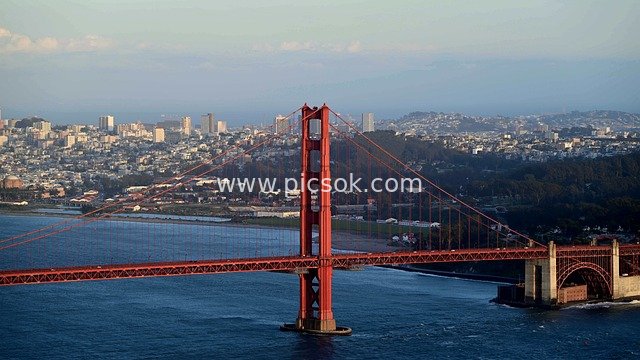 旧金山金门大桥加州海岸城市景观素材
