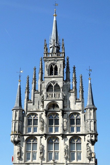 Gouda Town Hall: Gothic Historic Architectural Landscape