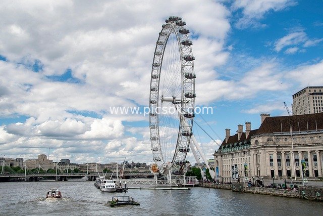 London Eye on the Thames: A Core Tourist Attraction in London, UK