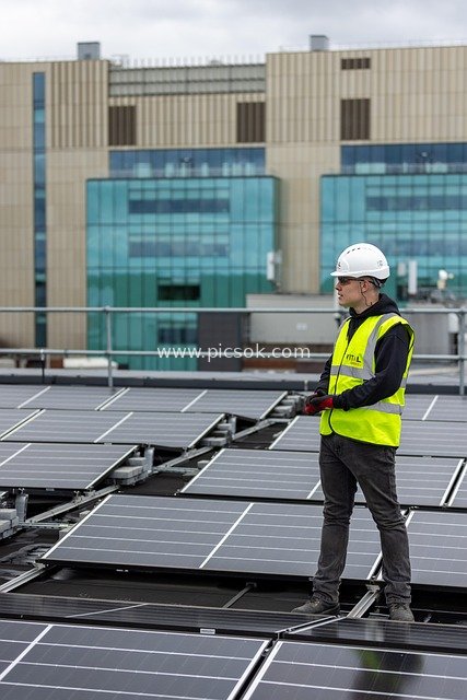 Roof Solar Panels and Engineers: A Green Energy Technology Scene