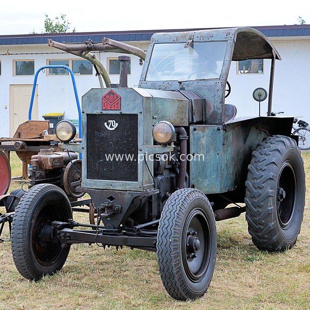 tractor, old, historical, mba tractor, mba, agriculture, vehicle, old tractor