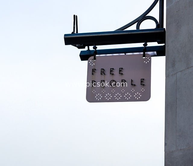 Free People Store Outdoor Sign | Street Creative Advertising Signage