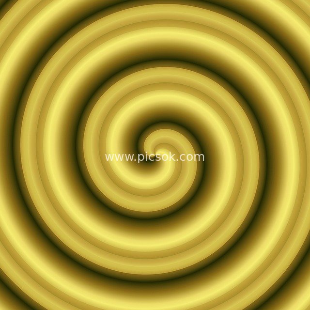 Golden Gradient Spiral Pattern – Creative Visual Background Resource