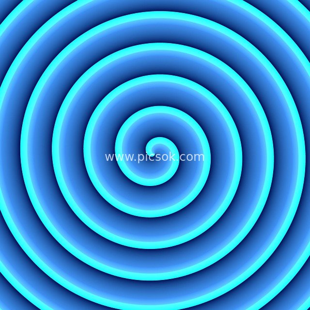 Blue Spiral Gradient Geometric Background Vortex Visual Design Element