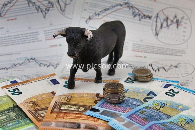 Euro Banknote Bull Market Model & Financial Market Trend Analysis Chart