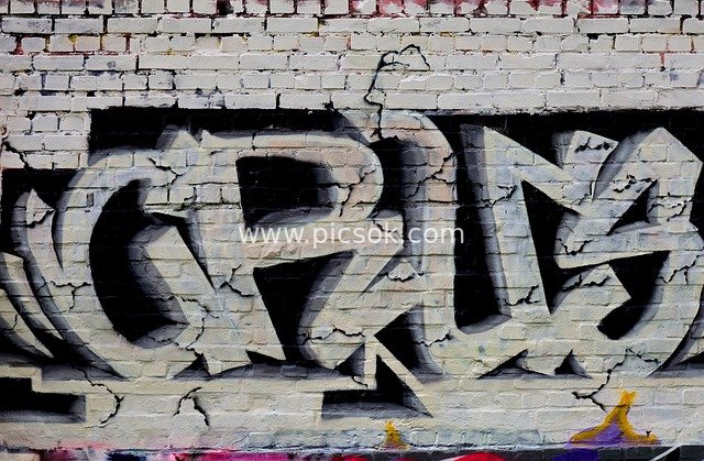 Brick Wall Street Graffiti: Creative Optical Illusion Artwork