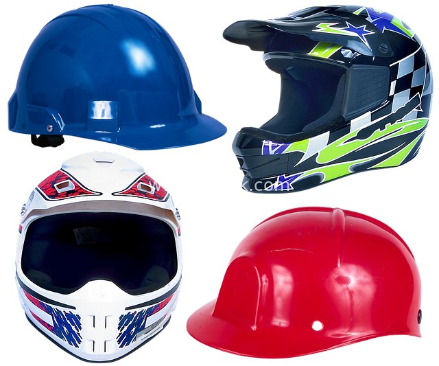建筑与赛车防护头盔集合展示
