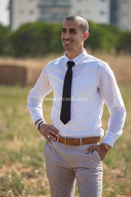 Confident Businessman Outdoor Image: Professional Success & Elite Presence